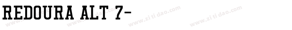 Redoura Alt 7字体转换